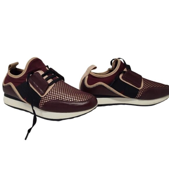 A New Day Women's Deena Burgundy &Tan Lace-up Sneakers size 7.5 - Picture 4 of 10